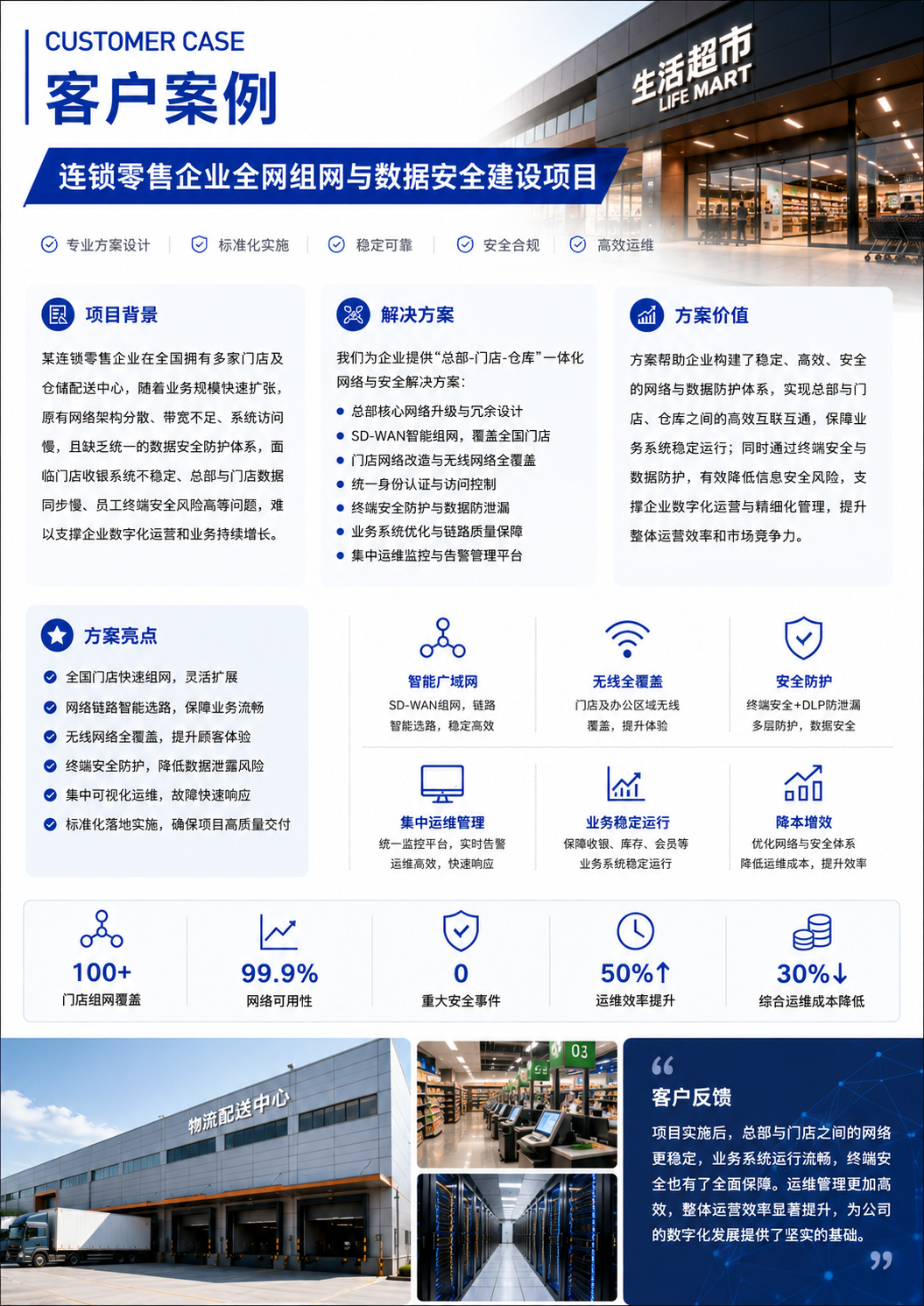 连锁零售企业组网与数据安全建设项目